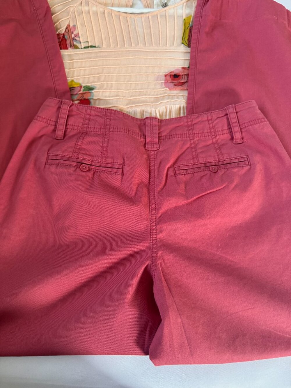 Ann Taylor Raspberry Straight Leg Pants - Picture 3 of 7